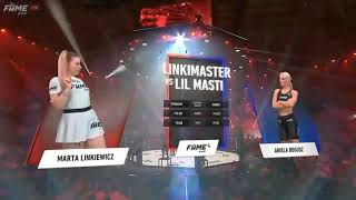 Lil masti vs Linkimaster  Walka Fame mma 4 [upl. by Draude]