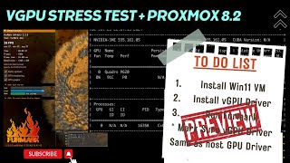 Preview 2024 How to Install vGPU Driver on Windows 11 amp Stress Test with Furmark  GPU Hits 91°C [upl. by Armillda515]