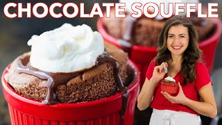 How to Make Chocolate Soufflé  EASY CHOCOLATE SOUFFLE [upl. by Koblick]