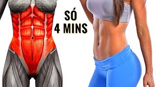 4 MINUTOS PARA DEFINIR SUA BARRIGA 7 Exercícios Para Definir Abdomen Treino Abdominal Em Casa [upl. by Ahseinod]