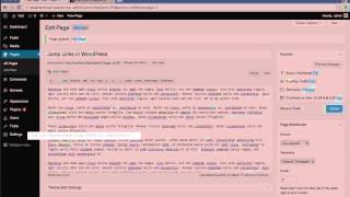 How to Create Jump Links in WordPress [upl. by Morgen]