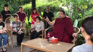 His Eminence the 25th Tsem Rinpoche teaching on karma and Manjushri [upl. by Elocyn]