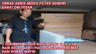 UPGRADE MEDIA FILTER BIOLOGIS BATUAPUNG MENJADI MEDIA FILTER CASHMERE MAT PRODUK BARU DR RUMAH MAYIN [upl. by Nalyac]