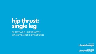 Hip Thrust Single Leg [upl. by Ael]