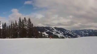 Saalbach Hinterglemm Piste 46 Bernkogelabfahrt [upl. by Sollie459]