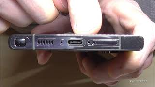 Samsung Galaxy S23 Ultra How to insert the SIM card Installation of the physical SIM cards [upl. by Nohtiek500]