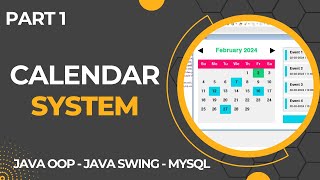 Calendar System with GUI using Java Part 1 [upl. by Sirois18]