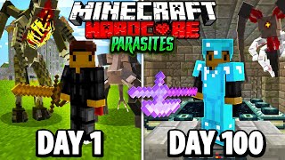 I Spent 100 Days in PARASITE OUTBREAK Hardcore Minecraft Heres What Happened [upl. by Ylicic]