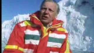 David Attenborough at huge glaciers in Antarctica  BBC wildlife [upl. by Inilahs]