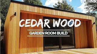 Cedar Wood Garden Room  Man Cave  Garden Office  No Planning Permission Required  Walkthrough [upl. by Norrehs]