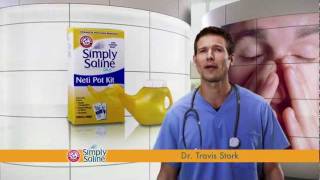 ARM amp HAMMER™ Simply Saline™ Neti Pot  Featuring Dr Travis Stork [upl. by Sile]