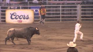 Festival Western de StTite 2014  Meilleurs moments du Bull Jumping Manu Lataste [upl. by Sinylg45]