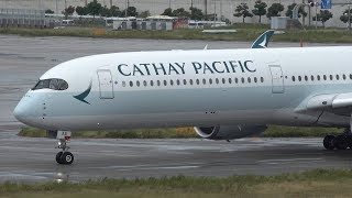 Cathay Pacific 1st Airbus A3501000 BLXA Takeoff from KIX 24L  Kansai Airport [upl. by Ledeen]