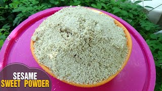 How to Make Simple Sesame Sweet Powder for health  New Recipe only by Latha Channel [upl. by Asena]