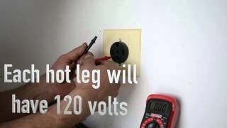 How to Check for Volts at a 120 and 220 Volt Outlets [upl. by Einafpets]