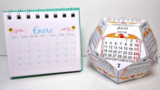 Cómo hacer tu propio calendario Parte 1  Calendarios de Escritorio 2021  MundoParty [upl. by Johna]