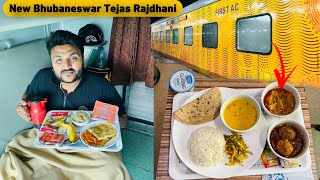 New Tejas Rajdhani First Class Review  Bad IRCTC Food  Delhi to Bhubaneswar  Indian Railways [upl. by Sigvard301]