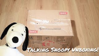 Talking Snoopy Worlds Of Wonder Unboxing [upl. by Arimat]