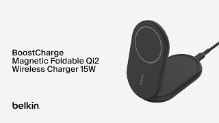 Belkin BoostCharge Magnetic Foldable Wireless Charger [upl. by Aciret417]