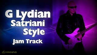 G Lydian Mode Backing Track  Satriani Style Rock 👽 [upl. by Notrem]