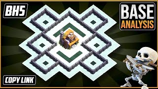 THE BEST BH5 TROPHY defense Base 2023 Builder Hall 5 Trophy Base Design with Copy Link – COC [upl. by Pouncey965]