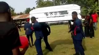 Coffin containing dead body fell of Pallbearers while dancing at a funeral in Ghana [upl. by Merc]