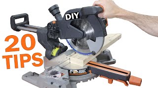 20 Miter Saw Tips for Beginners [upl. by Neelyaj]