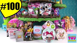 Blind Bag Treehouse 100 Unboxing Num Noms Disney Shopkins LOL Doll  PSToyReviews [upl. by Pero]