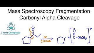 Mass Spectroscopy Fragmentation  Carbonyl Alpha Cleavage [upl. by Nerret281]