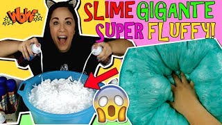 SLIME GIGANTE SUPER FLUFFY CRUNCHY CON 12 BOTTIGLIE DI SCHIUMA Iolanda Sweets [upl. by Valer686]