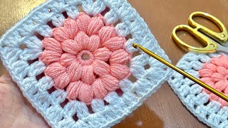 How to crochet a Starburst Granny Square for beginners  Step by Step crochet tutorial [upl. by Olimreh]