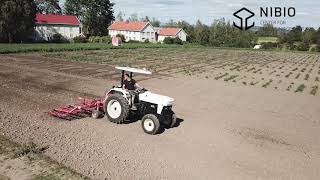 NIBIO  Electric tractor field work [upl. by Marlo]