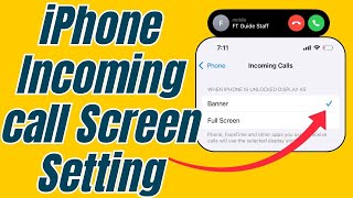 How to Change incoming Call Interface on any iPhone 16 iOS 18 [upl. by Carola723]