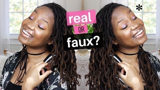 Faux Locs vs Real Locs Whats Different [upl. by Inobe7]