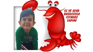 El ve Ayak Baskısı İle Istakoz Nasıl Yapılır  Okul Öncesi Etkinlikler funny funnykids etkinlik [upl. by Foscalina]