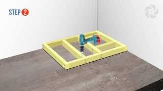 Installing a Raised Wetroom Base on a Concrete Floor  Wetrooms Online [upl. by Trubow844]