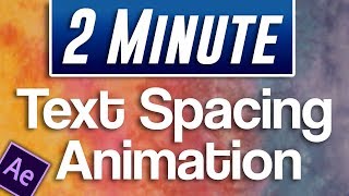 After Effects CC  How to Animate Text KerningTracking Expanding Space Between Letters [upl. by Arramahs]
