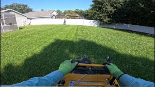 Lawn Care  Realtime Double Mowing HUGE BiWeekly Lawn [upl. by Yrehc]