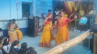 Fagunero mohonay  dance by school students 2024  dance ybpuja [upl. by Akeylah739]