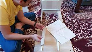 Assembling IKEA side table [upl. by Holland]