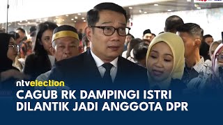 Ridwan Kamil Dampingi Atalia Praratya Pelantikan Anggota DPR Periode 2024 2029  NTV ELECTION [upl. by Enidlarej14]