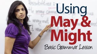 Using May and Might  Basic English Grammar Lesson [upl. by Oby279]