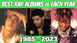 Best Rap Albums Of Each Year 1985  2023 [upl. by Eneli]