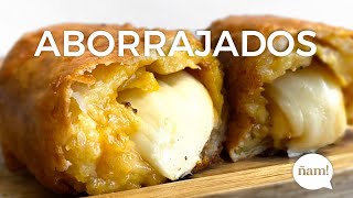 cómo hacer ABORRAJADOS CON QUESO Y BOCADILLO 🍌  paso a paso fácil y rápido  ÑAM Recetas [upl. by Hanid]