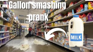 quotGallon Smashing Prank Hilarious Grocery Store Mayhemquot [upl. by Seigel]