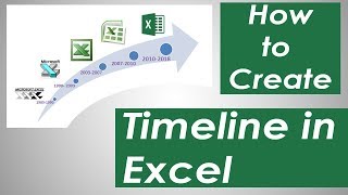 Steps to Create Timeline in Excel [upl. by Kiley]