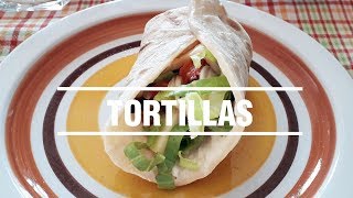 Recipe Mexican tortillas of flour [upl. by Adnilav]