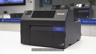 Epson colorworks c6500  How to adjust printer bleed settings [upl. by Oralla]