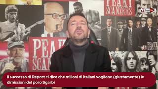 Il successo di Report ci dice che milioni di italiani vogliono le dimissioni del poro Sgarbi [upl. by Enila174]