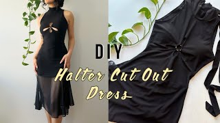 DIY Halter Cut Out Dress Sewing Pattern Available [upl. by Etak494]